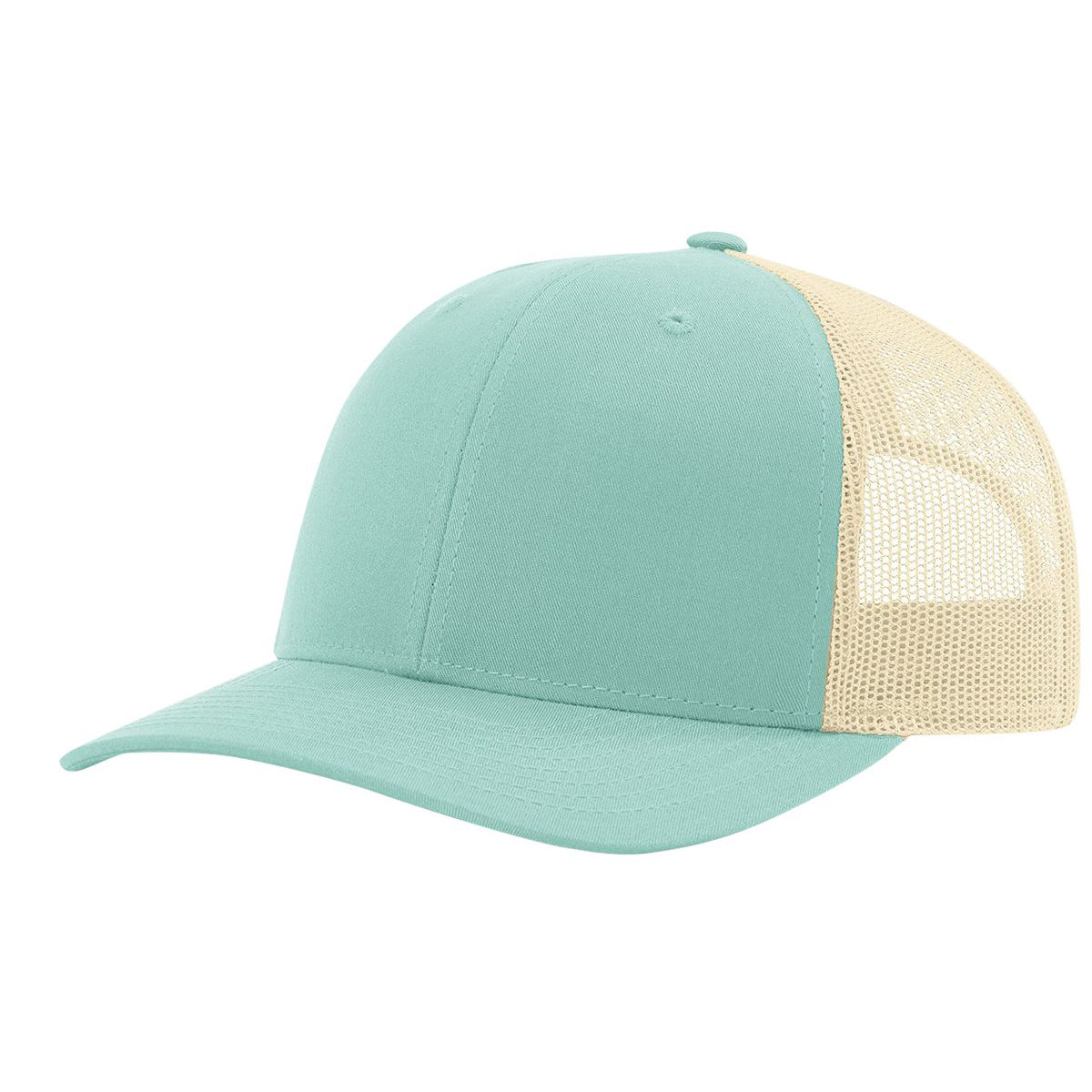 Richardson 115 Low Pro Trucker Cap, Snapback Hat - Blank