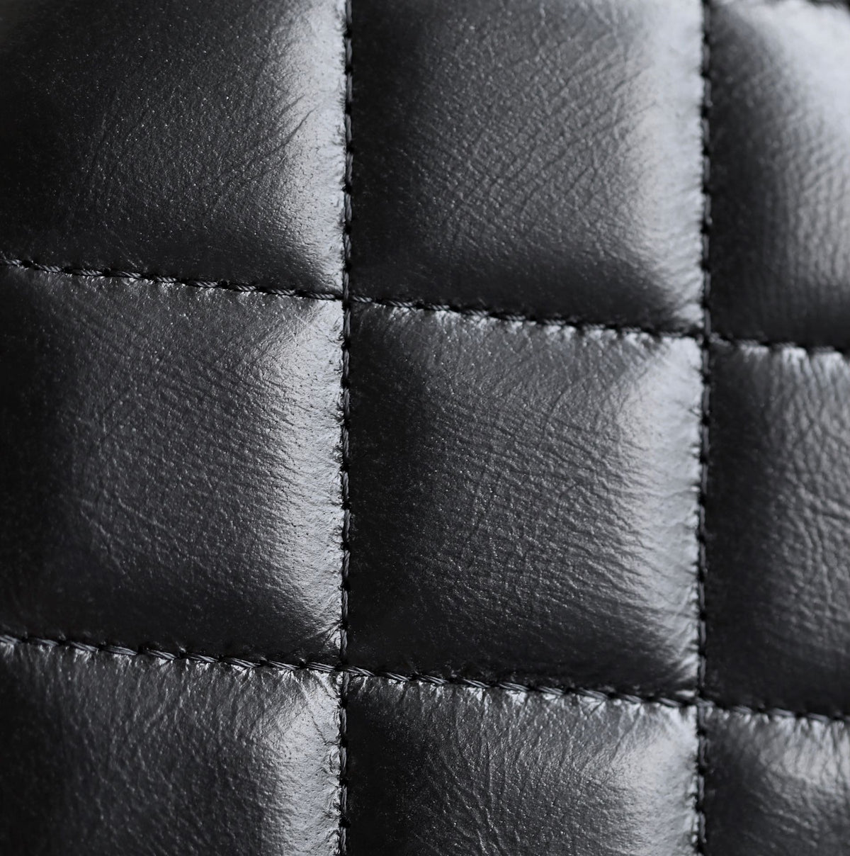 CHANEL WOC 19 BLACK LAMBSKIN SILVER HARDWARE