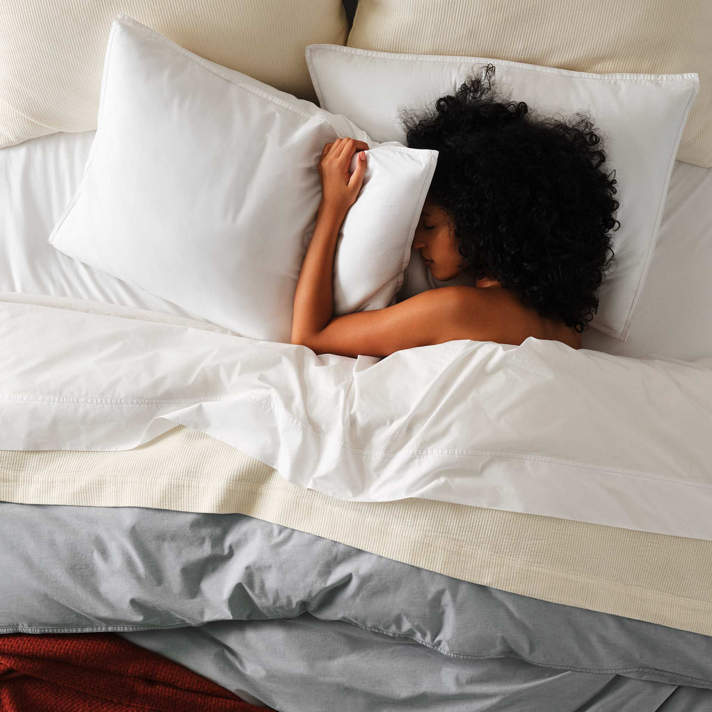 Washed Classic Percale Duvet Set