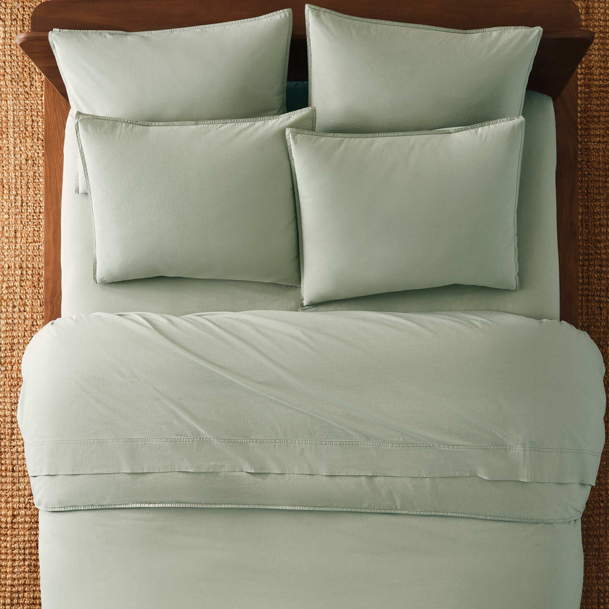 Set of 2 Washed Classic Percale Core Sheet Set Bundle