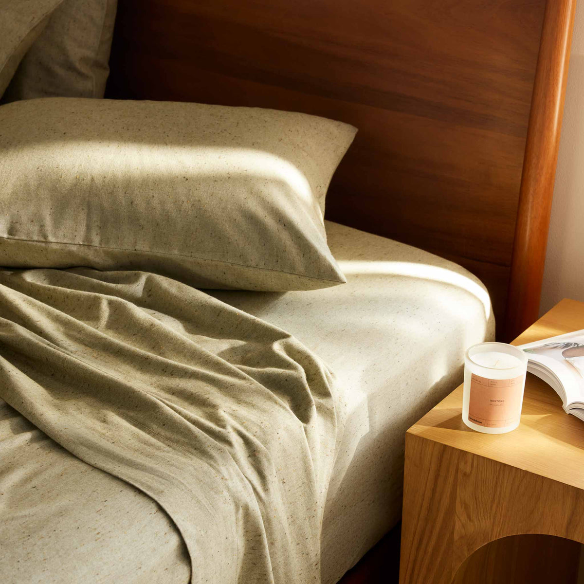 Brushed Flannel Pillowcase Set