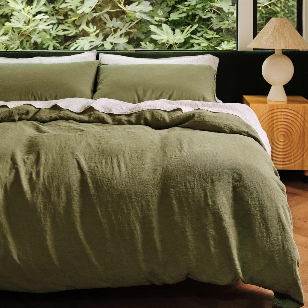 Washed European Linen Pillowcase Set