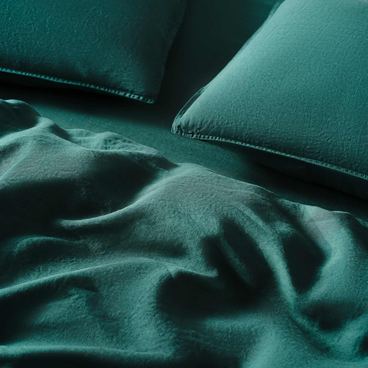 Washed European Linen Duvet Set