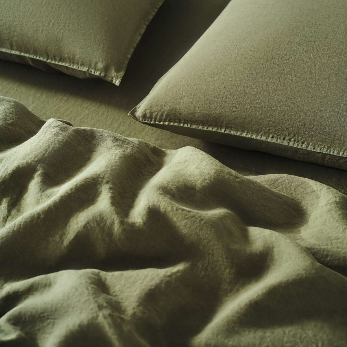 Washed European Linen Pillowcase Set