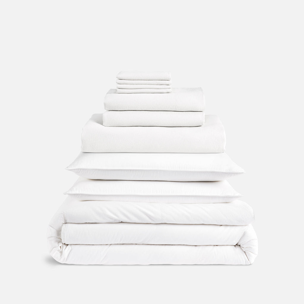 Washed European Linen Bedding Move-In Bundle