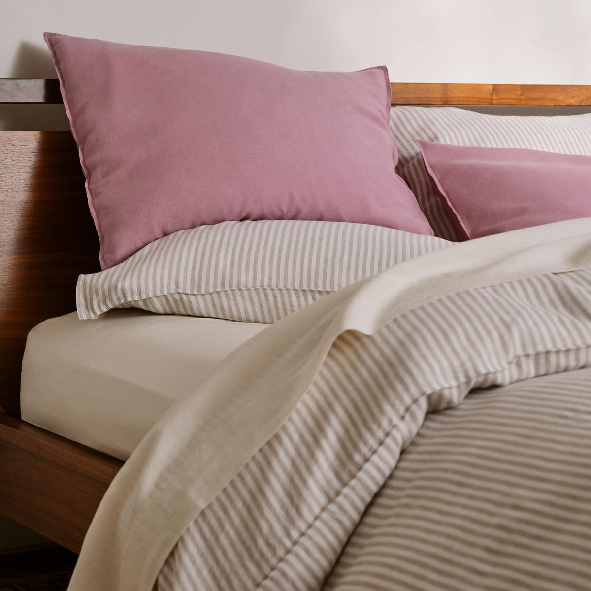 Washed European Linen Pillowcase Set