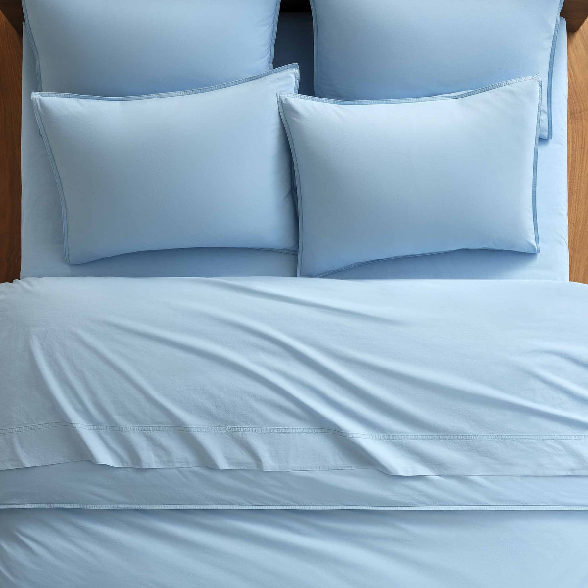 Washed Classic Percale Duvet Set