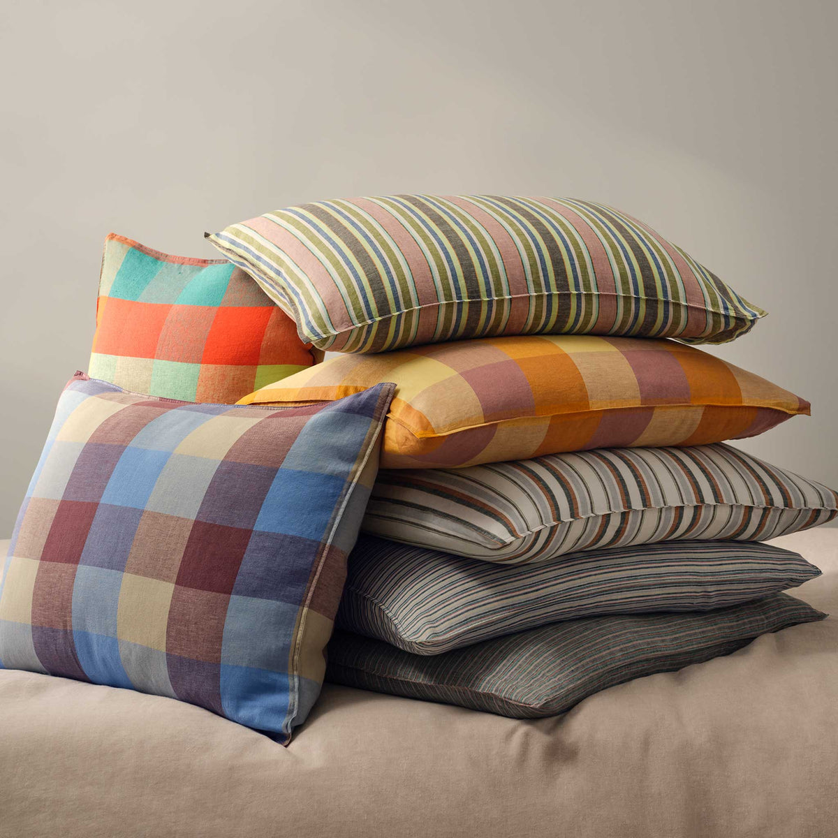Washed European Linen Pillowcase Set