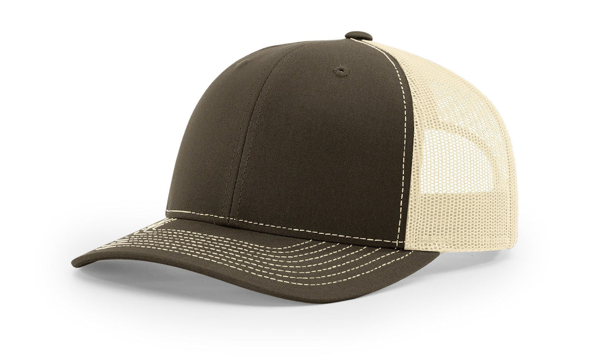 Richardson 112 Trucker Cap Split Hats Split Colors Two Colors - Blank