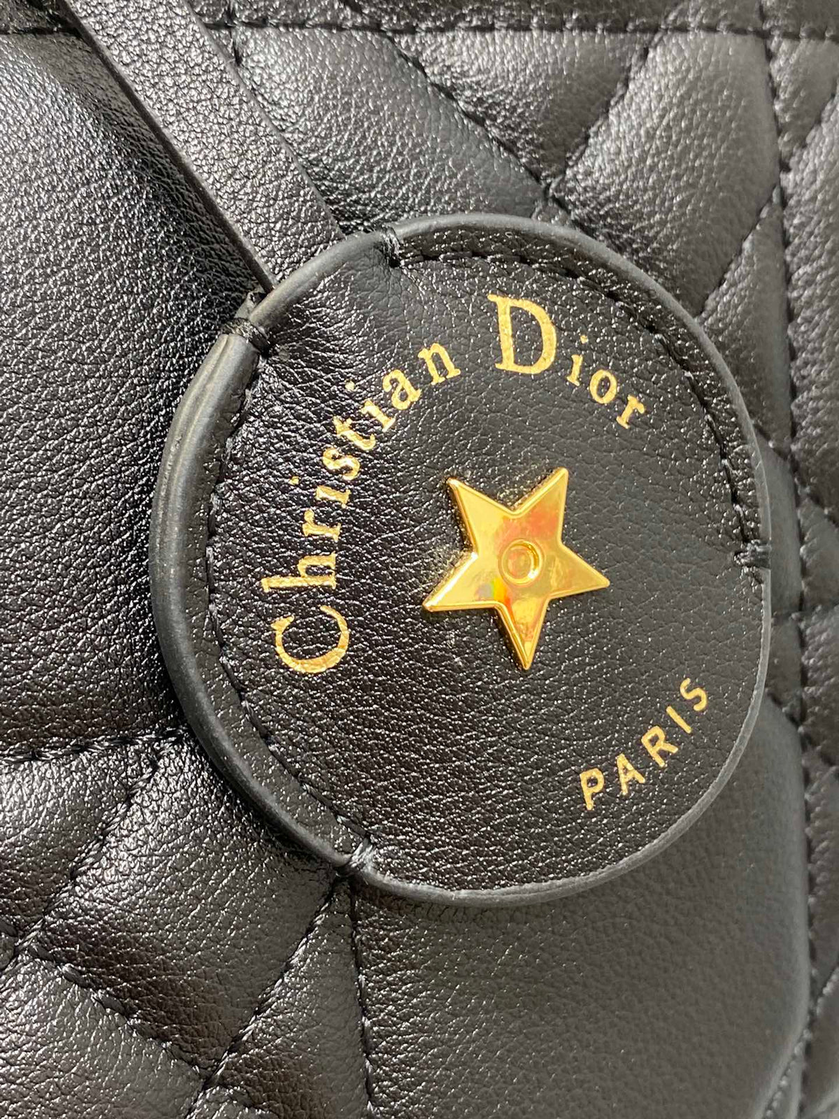 DIOR GROOVE 25 BAG IN BLACK LAMBSKIN