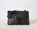 Gucci GG Marmont Pleated Calfskin Shoulder Bag-850676