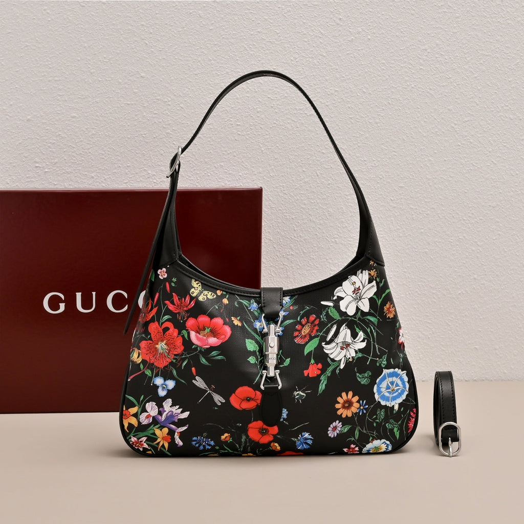Gucci Jackie 1961 Flora Shoulder Bag-863136
