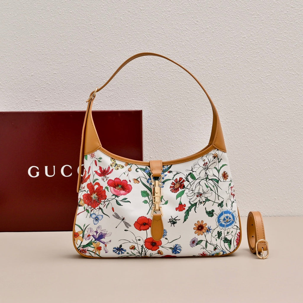 Gucci Jackie 1961 Flora Shoulder Bag-863136