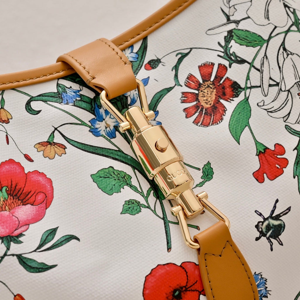 Gucci Jackie 1961 Flora Shoulder Bag-863136