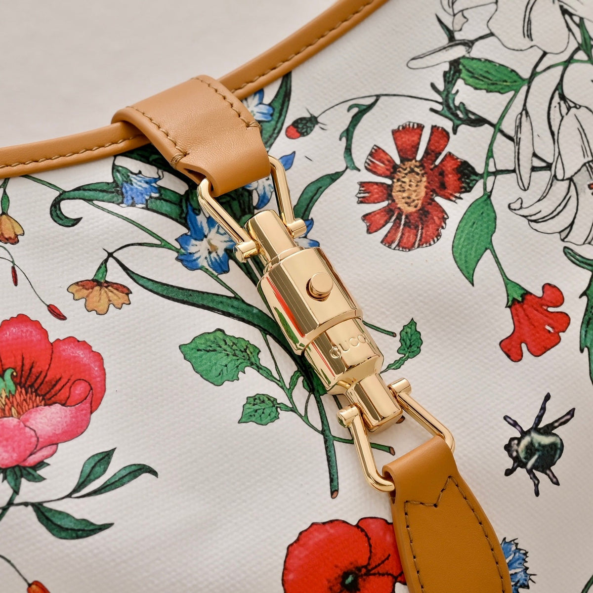 Gucci Jackie 1961 Flora Shoulder Bag-863136